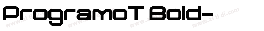 ProgramoT Bold字体转换